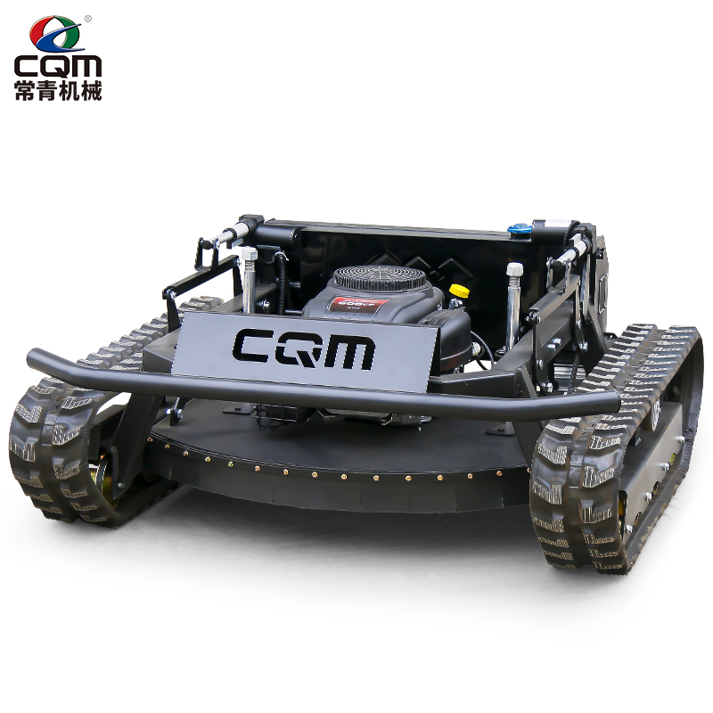 Cortadora de césped con orugas y control remoto