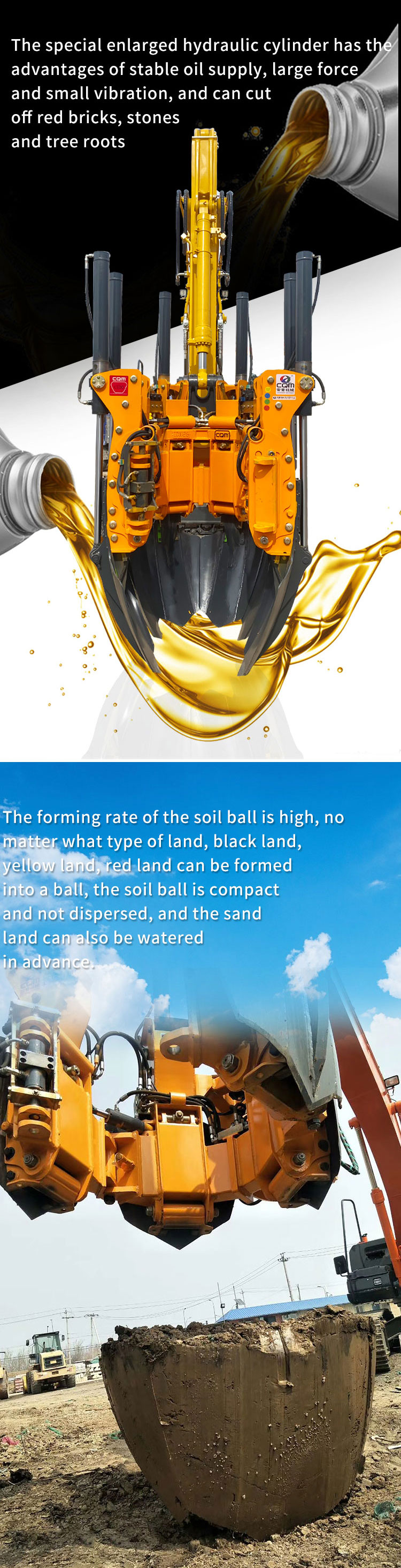 50CM Excavator Type Tree Spade 50CM Excavator Type Tree Spade